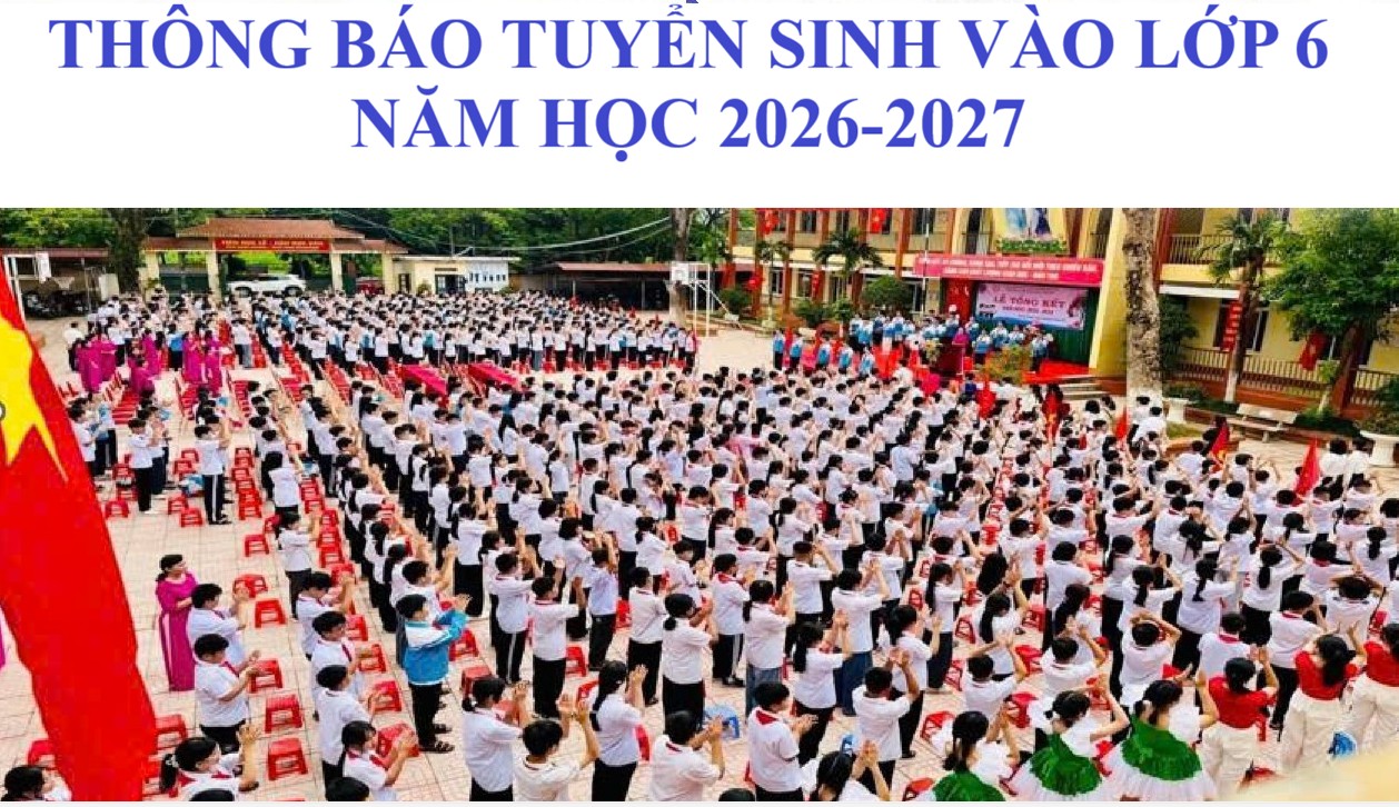 Tuyển sinh lớp 6 năm học 2026-2027