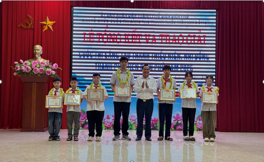 HỌC SINH TRƯỜNG THCS MƯỜNG THANH ĐẠT GIẢI A CUỘC THI SÁNG TẠO THANH THIẾU NIÊN, NHI ĐỒNG  THÀNH PHỐ ĐIỆN BIÊN PHỦ NĂM 2025