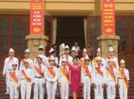 Màn đồng diễn của trường THCS Mường Thanh